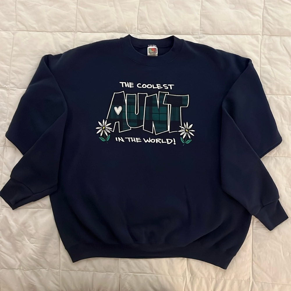 Coolest Aunt in the world sweatshirt. Size - XXL